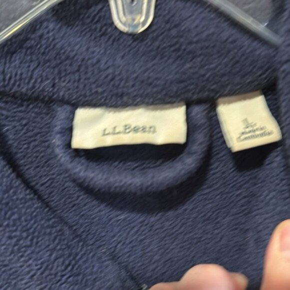 L.L.Bean women’s fleece winter zip up robe size large petite. - Picture 2 of 7